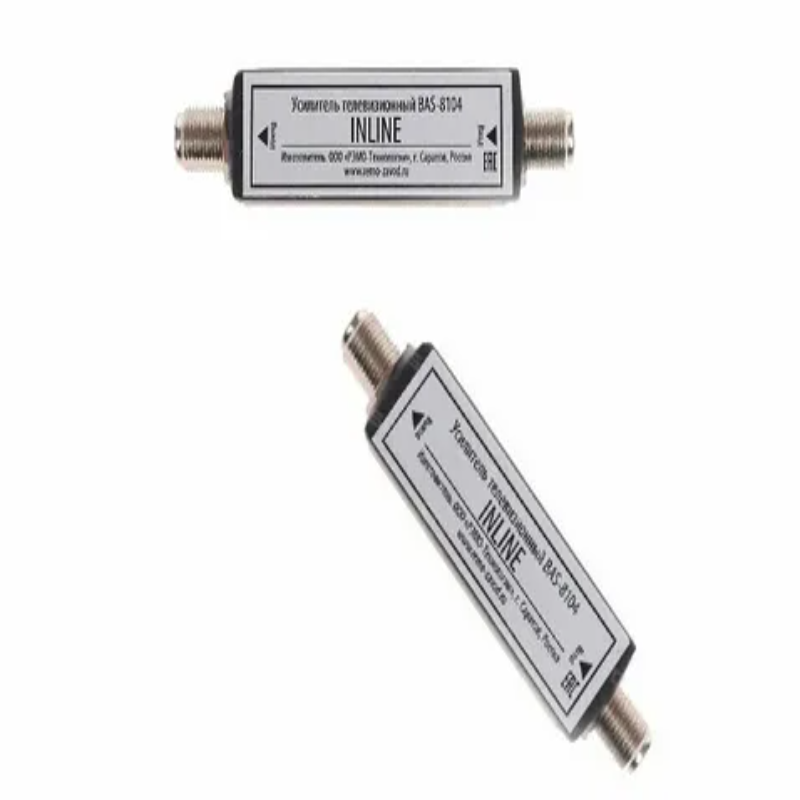 Линейный антенный усилитель BAS-8104 Inline на белом фоне