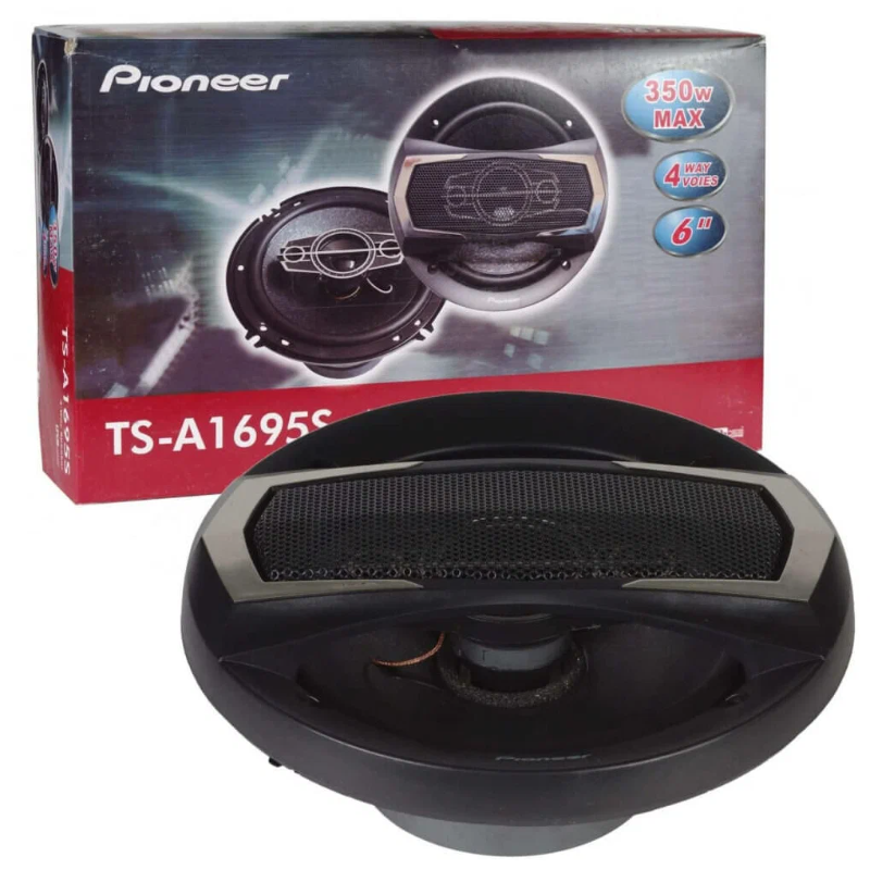 Автомобильные колонки Dv-Pioneer.ok TS-A1695 на белом фоне