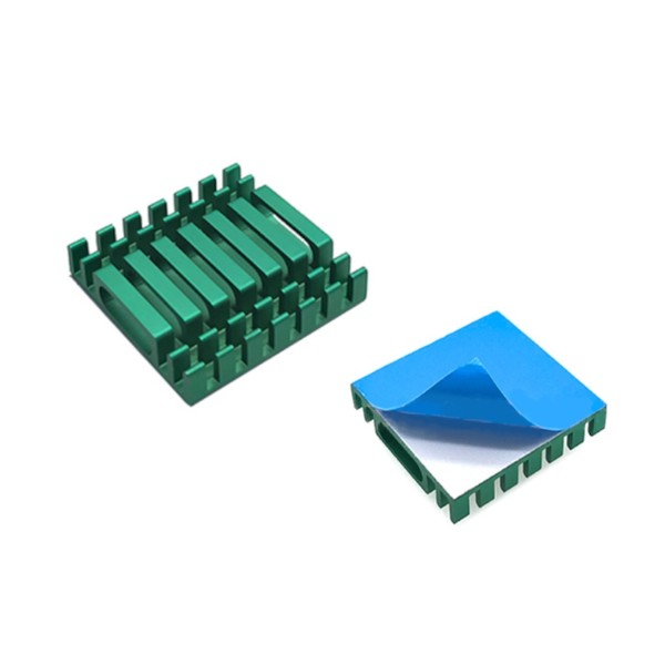 Радиатор 28х28х6 мм ребристый с клеевой основой