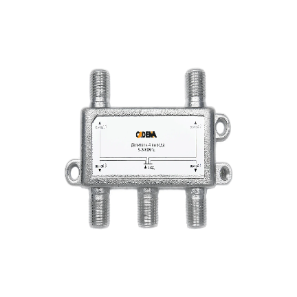 Делитель (сплиттер) CADENA 1×4, 5–2400 МГц на белом фоне