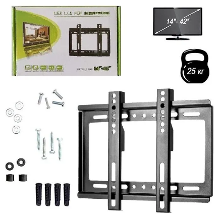 Кронштейн LED LCD PDP для ТВ 14″–42″ на белом фоне