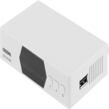 Цифровой эфирный приемник CADENA CDT-2214SB (DVB-T2) на белом фоне