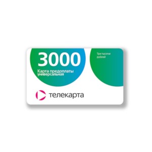 Карта оплаты 3000