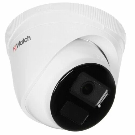 Видеокамера IP HiWatch Ecoline IPC-T040 (2.8mm) 2.8-2.8мм  на белом фоне