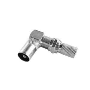 Переходник F-разьем F-штекер угловой