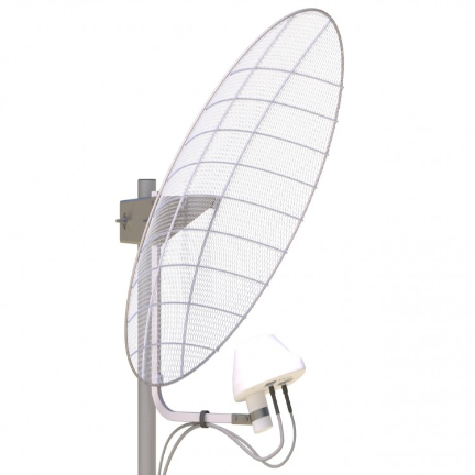 Облучатель UMO-3F MIMO 2x2 (75 Ом) 1800–2600 МГц на белом фоне