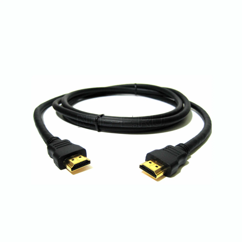 Кабель HDMI‑HDMI Gold 1,5 м на белом фоне