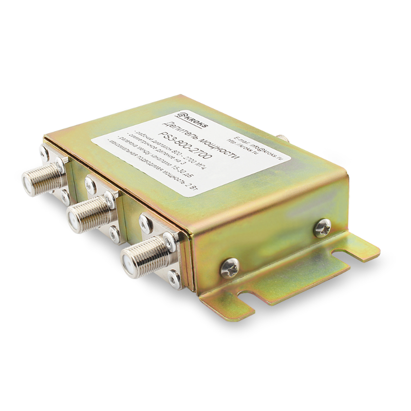 Делитель мощности KROKS PS3-800-2700-75 на белом фоне