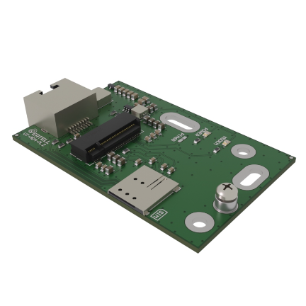 Адаптер VT-AD4-M.2 с VT-UP v.2 + SIM на белом фоне