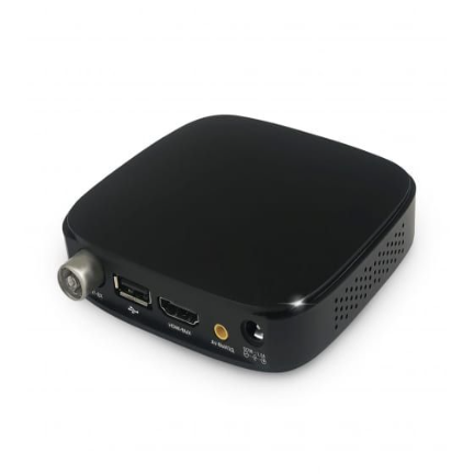 Цифровая приставка BarTon TA-561 (DVB-T2) на белом фоне