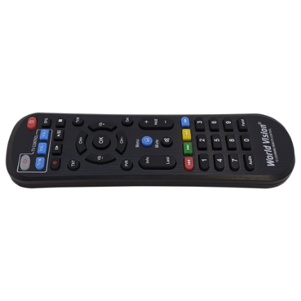 Цифровая приставка World Vision T644A Standard Edition (DVB-T2) на белом фоне