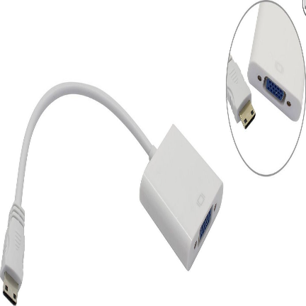 Адаптер HDMI‑VGA на белом фоне