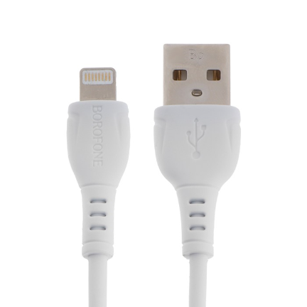 Кабель BOROFONE BX51 USB – iPhone на белом фоне