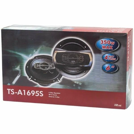 Автомобильные колонки Dv-Pioneer.ok TS-A1695 на белом фоне