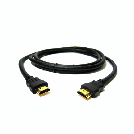 Кабель HDMI‑HDMI Gold 1,5 м на белом фоне