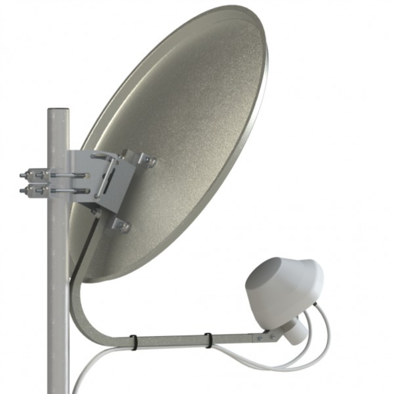 Облучатель UMO-3F MIMO 2x2 (75 Ом) 1800–2600 МГц на белом фоне